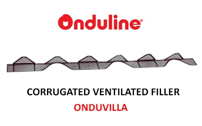 Corrugated Ventilated Filler 61cm Black - Isi 100 pcs
