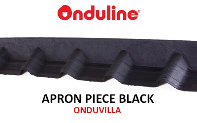 Apron Piece Onduvilla 102cm X 14cm - Black
