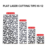 Plat Laser Cutting 60 X 120 X 2mm - Tipe HI 12