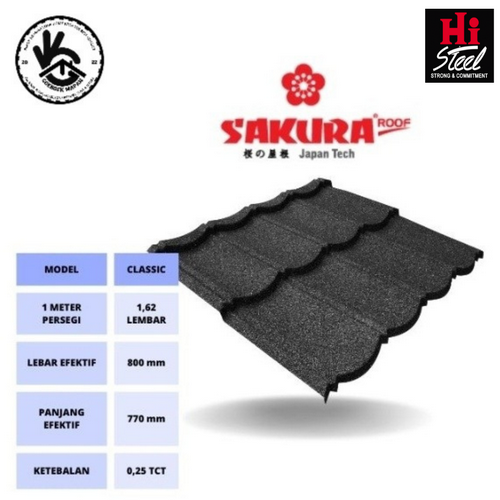 Sakura Roof 0.25mm 2 X 4 Stone Grey 1 Jual Distributor Sakura Roof 0.25mm 2 X 4 Stone Grey - Hi Steel - Hi Steel